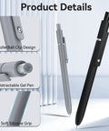 Gel Pens Set Six Pack 0.5mm Quick Dry Ballpoint Pens With Smooth Writing And Soft Grip For Journaling Doodles Office Desk