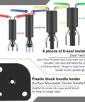 Image showing small, medium, large, and x-large U-seal installers with plastic block handle holder, part of Seventeen Piece Hydraulic Cylinder Repair Tool Set For Skid Steers, Loaders, Backhoes, And Heavy Equipment, Built For On The Job Repairs With Pro Grade Maintenance Kit For Quick Fixes And Real World Performance.