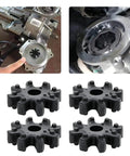 4 Pack Flexible Steering Coupler Replacement Kit For Auto Power Steering Columns And Steering Motors, shown with installation example