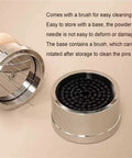 Top Shelf 58mm Espresso Tamper And Coffee Distributor Leveler Set Featuring Spring Loaded Pressure Build With Magnetic Base for easy cleaning brush and base storage.