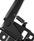 Brothers Trucks 04-314 hood catch release assembly, black metal with coil spring, close-up view