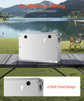 Hella Durable Aluminum Battery Box Fits Group 24 And 31 Marine Trolling Motors With Cool Airflow And Rust Proof Shield in an outdoor setting.