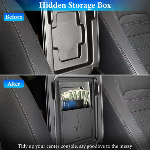 Before and after of 3 Piece Center Console Organizer And Armrest Tray For Honda CRV 2023 2024 2025 2026 Fits LX EX EX L Sport Hybrid