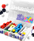 Ultimate 297 Piece Chemistry Molecule Model Kit For Inorganic And Organic Structures in storage case with components visible.