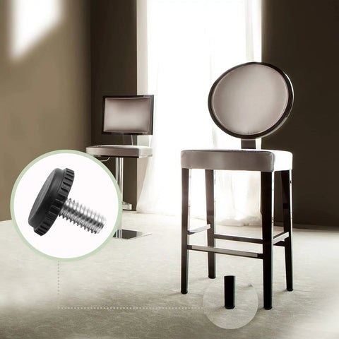 Beefy Stainless Steel Furniture Leveling Feet 5/16-18 Thread Adjustable Outdoor Levelers for chair legs in room