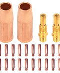 Mig Welding Gun Accessory Kit 11-35.035 Forney 140 FC-I Includes 20 Contact Tips, 2 Gas Nozzles, 2 Diffusers, Replaces OEM 60172