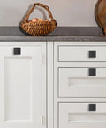 Matte Black Cabinet Knobs 30 Pack Flat Square Drawer Handles for Cabinets and Drawers Kitchen Cabinet Hardware Upgrade