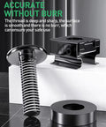 No Sweat 100 Pack M6 X 16mm Rack Mount Cage Nuts Heavy Duty Screw And Washer Hardware Kit showing M6 screw, cage nut, and washer.