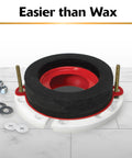 No Wax No Mess Toilet Seal With Hardware Universal Fit For All Flanges And Floor Heights Easy Install Leak Proof Repositionable