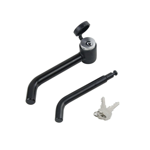 Trailer Hitch Receiver Lock With Dual Pins One Half Inch And Five Eighths Inch Bent Pin Built Tough Heavy Duty Lock For Class I Through V Hitches