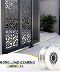 Solid As Rock U Groove Pulley Wheel 10 X 68 X 9.5 Millimeters Made From Rugged 201 Stainless Steel with sliding gate.