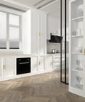 Modern kitchen featuring Gold Finish Adjustable Drawer Pulls 10 Pack For Kitchen Cabinets With Unlimited Hole Spacing 1 to 4 Inches