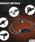 Direct Quick Swap Front Abs Wheel Speed Sensor Pair For Chevy Silverado Tahoe Suburban Avalanche With Snug Harnesses And Zero Brake Drama For Smooth Daily Cruising close-up showing connectors and harness design