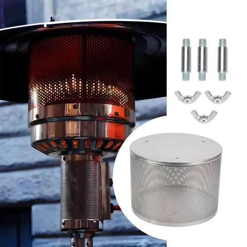 Stainless Steel Go To Burner Net Cover Replacement Emitter Screen For Gas Patio Heaters 10 Inch By Three Quarter Inch Fittings Easy Install