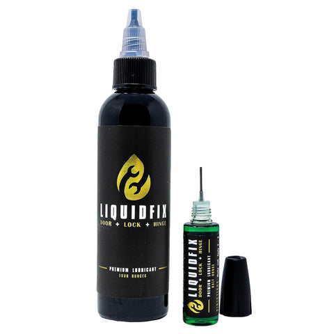 Door Lock And Hinge Lubricant 4 Oz Dropper With 0.5 Inch Needle Tip Combo Pack For Quiet Hinges No More Squeaks Sliding Doors