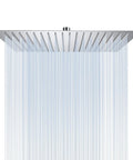 16 Inch Square Rain Shower Head With Ultra Thin Profile High Pressure Waterfall Showerhead In Brushed Nickel 304 Stainless Steel Construction 324 Silicone Nozzles Delivers Full Body Coverage And At Home Spa Vibe