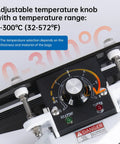 Adjustable temperature knob for Killer Portable Handheld Heat Sealer For Mylar And Foil Bags Eight Inch Wide Jaw.