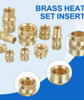 46 Pcs M4 Brass Heat Set Inserts For 3D Printing And Plastic, Female Knurled Threaded Inserts For Laptops And Electronics, M4x5.5x4Mm