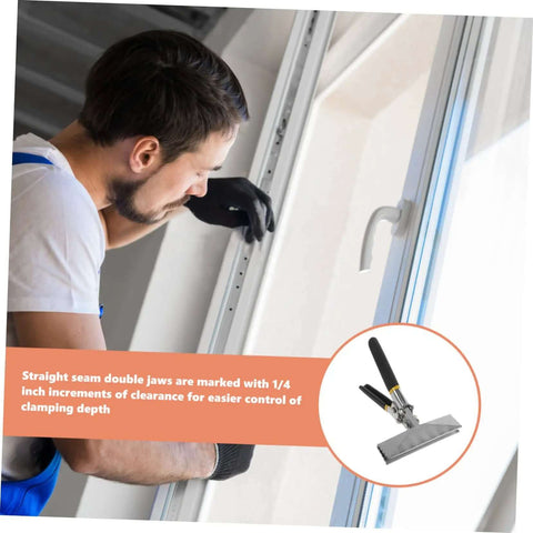 Hand Seamer With Straight Jaw Metal Bender Tool used in window installation