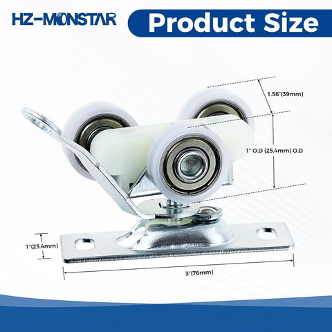 2 Pack Sliding Pocket Door Hardware Kit With Top Hanger Rollers And Wheels Compatible With Johnson 1125 And 1500 Hardware Kits