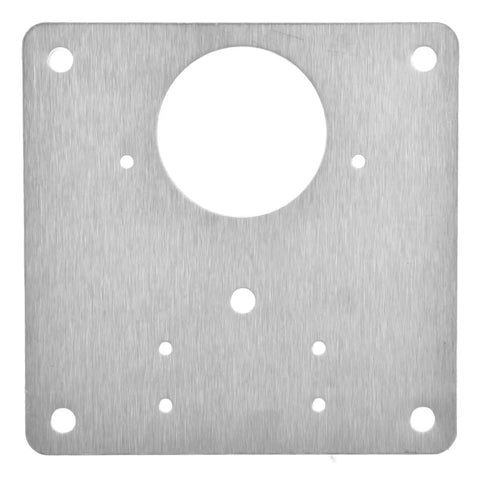 Close-up of Extra Durable Stainless Steel Hinge Repair Plate Kit For Cabinet Doors Beefed Up Reinforcement For Worn Hinges Heavy Duty