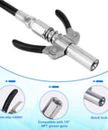 Grease Gun Accessory Kit With Hose 90 Degree Coupler Set Including Needle Dispenser Two Needle Nozzles Nozzle Cleaner Double Handle Coupler