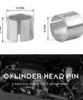 Cylinder Head Alignment Pins Kit, 4 Piece Dowel Pins For Gen 3 4 5 LS LT Engines above engine installation view