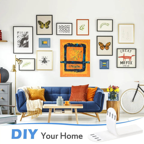 Heavy Duty Picture Hanging Strips Super Strong Removable Adhesive No Nails Damage Free Wall Hanger For Photos Frames And Posters Easy Install Holds Like A Champ Every Time