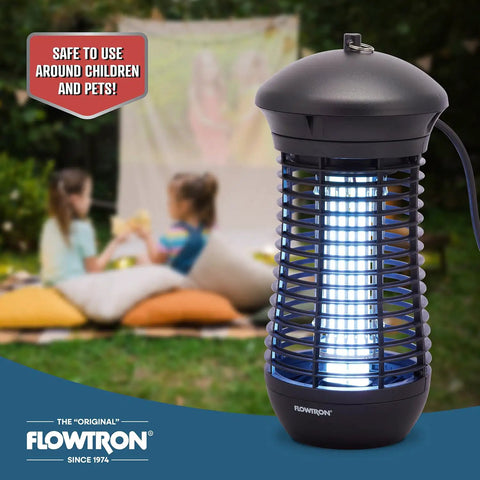Outdoor Bug Zapper With 4000 Volt Electric Insect Killer For Half Acre Coverage Non Clogging Shock Grid Zaps Mosquitoes
