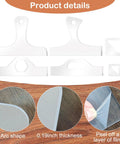 Top Grade Six Piece Acrylic Router Templates For Nailing Perfect Charcuterie Board Handles With Thick Reusable Woodworking Stencils That Hit The Spot For Custom Kitchen Crafts And Every Serious Maker, showcasing six templates.