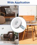 Wide application of Five Sixteenth Inch Eighteen Thread Adjustable Furniture Levelers Set of Four Silver Screw In Feet for Tables and Chairs