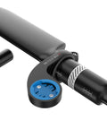 Handlebar Mount For Wahoo Elemnt Roam Bolt Mini And Elemnt Devices, Quick Hinged Installation with Spacer Kit, shown on handlebar