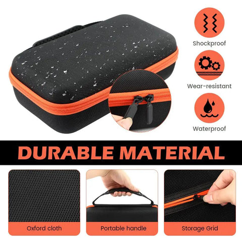 Durable Oxford Microphone Case For JBL Wireless Two Mic System Grab And Go Mic Storage Portable Box, showcasing waterproof features.