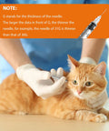 1ml U-100 Syringe With Needle 31G 5/16 Inch 8mm Pack of 30 Sterile, for cat injection
