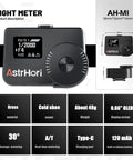 Light Meter With OLED Display And Cold Shoe Mount For Cameras Dial In ISO Aperture And Shutter Speed Ultra Lightweight Bronze Plate At 59g Fits Vintage Leicas And Rangefinder Film Cameras Great For Analog Shoots, front view