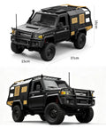 All Terrain One Twelfth Scale 4WD Remote Control Car With LED Lights Two Point Four GHz Proportional Control RTR Hobby RC Crawler