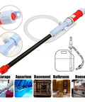 Portable Battery Fuel Transfer Pump For Vehicle Maintenance With Auto Shutoff And Leak Proof Design used for fluid transfer in garage and home.