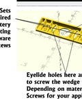 Diagram showing UV Resistant 60 Degree Wedge Wall Mount Kit For Eufy Security Video Doorbell Wired And Battery Edition, 3D Printed