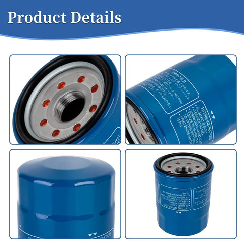 Close-up of Honda Oil Filter 5 Pack Compatible With Civic CR V Odyssey Accord Pilot And GX Series Engines GX610 GX620 GX630 GX660 GX670 GX690 Replacement 15400 P0H 305PE 15400 PLM A01 A02