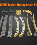 Kia 3.3 Timing Chain Kit For Sorento Sedona Cadenza K900 And Hyundai Azera Santa Fe Genesis G70 G90 3.3L 2013-2020 12 Piece Kit