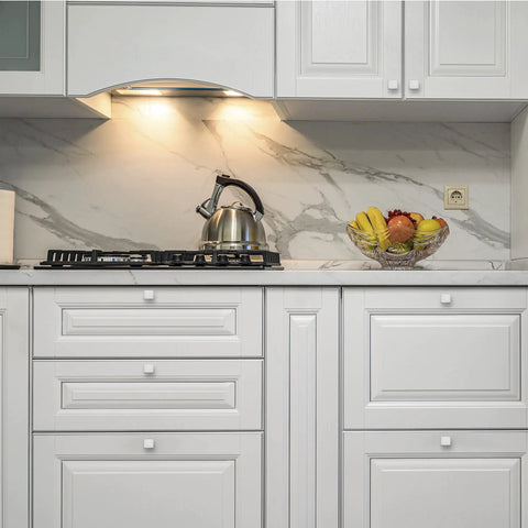 Kitchen with 25 Pack Brushed Nickel Cabinet Knobs And Square Drawer Pulls For Kitchen And Dresser Easy Install Rust Resistant Silver Hardware