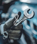 Assorted Safety Cotter Pin Kit 100 Pcs For Quick Install And Easy Removal Carbon Steel Silver Pins Includes Variety Of Pin Types For Auto Hitch Clips, held with wrench