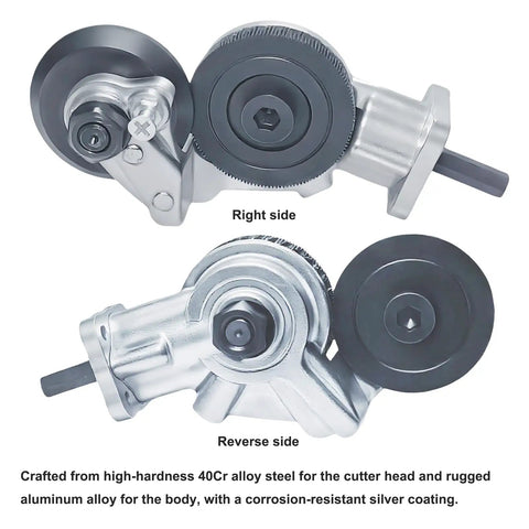 Heavy Duty Metal Nibbler Drill Attachment For Fast Burr Free Sheet Metal Cutting Turn Your Drill Into A Kickass High Speed Cutter For Iron Stainless Steel Aluminum Copper And Plastic With Clean Straight Lines And Curves, 40Cr steel cutter head