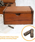 Wooden box with brass cylinder concealed hinges 5mm thick barrel hinges heavy duty bulk 10 pack for wooden boxes jewelry boxes