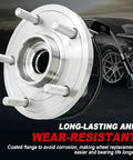 Dual Wheel Bearing Hub Assembly Set Fits Journey 2009 To 2018 And ProMaster 1500 2500 3500 2014 5 Lug With ABS 512478 512479