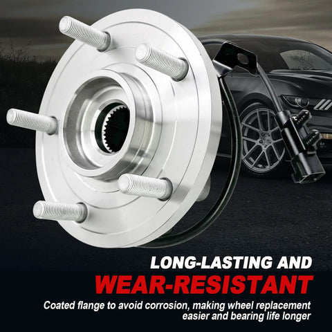 Dual Wheel Bearing Hub Assembly Set Fits Journey 2009 To 2018 And ProMaster 1500 2500 3500 2014 5 Lug With ABS 512478 512479