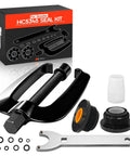 Front Mount Hydraulic Steering Seal Kit with Pin Wrench and Support Bracket Puller for Outboard Motors, box and components