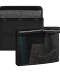 2 Pack Boat Storage Mesh Bag 13 By 9.8 Inches Marine Organizer For Tools And Gear Waterproof Strong Adhesive Mount