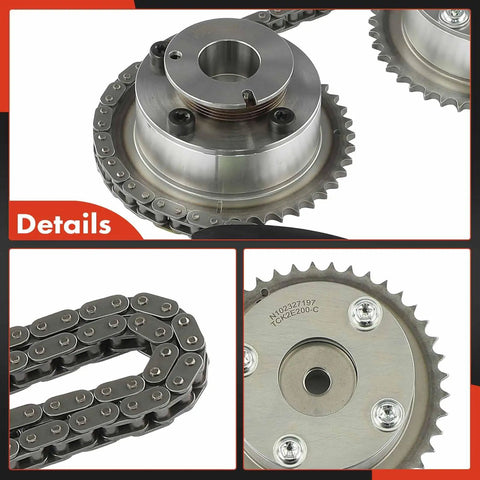 DIY Ready Engine Timing Chain Kit With Sprocket, Tensioner And Guide For 2.0L DOHC Hyundai Elantra 2014-2016 close-up
