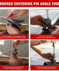 Anblak pipe center finder with 4-inch Y-base, centering head, dial bubble protractor for pipe fitting.